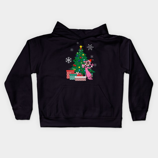 Snagglepuss Around The Christmas Tree Kids Hoodie by box2boxxi